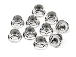 New Hpi Blitz Savage Xs Ss/xs Flux Serrated Flange Lock Nut M4 Silver (10). Fixed Price $14.82.
