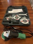 Hitachi Tools 4-1/2" Electric 90 Angle Grinder, G 12sr3 W/ Case & Extras. Fixed Price $55.00.