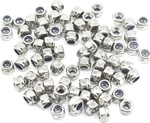 100pcs M3 X 0.5mm 304 Stainless Steel Self-lock Nylon Inserted Hex Nuts, New. Fixed Price $11.50.