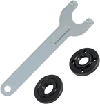 Podoy 3 Pcs Angle Grinder Nut & Wrench Kit 5/8-11 Thread Metal 1+1+1, Black. Fixed Price $10.44.