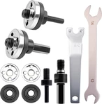 Drill To Angle Grinder Adapter Kit, 10mm & 6mm Arbor Mandrel With 2 Spanner Wren. Fixed Price $19.98.