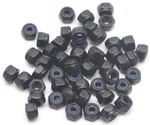 Cseao 110pcs M3x0.5mm Black Nylon Inserted Lock Nuts Self Locking Nutscarbon .... Fixed Price $13.88.