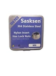150 Pack M6 Nylon Insert Hex Lock Nuts 304 Stainless Steel Sasksen. Fixed Price $8.99.