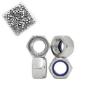 M5x0.8mm Nylon Insert Hex Lock Nuts 100 Pack 304 Stainless Steel Din985 Self-.... Fixed Price $13.11.