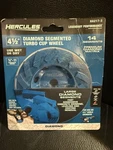 New Hercules (ha217-3) 4 " Single Row Segmented Cup Wheel 14 Segments Wet/dry. Fixed Price $12.00.