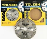 2 Tolsen 4-1/2" Turbo Diamond Wheel Cutting Discs Dry/wet Angle Grinder #76742. Fixed Price $17.99.