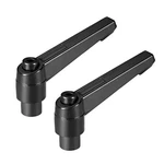 Uxcell M8 Handle Adjustable Clamping Lever Thread Push Button Ratchet Female Thr. Fixed Price $11.95.