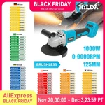 Hilda 21v Handheld Brushless Angle Grinder Cutting Rechargeable Electric Power. Fixed Price $97.89.