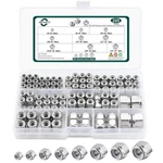 Sae Lock Nuts Assortment Kit, 220pcs Nylon Insert Nut Sets, 304 Stainless Ste.... Fixed Price $23.48.