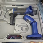 Blue Point 14.4v Cordless Angle Grinder Etb14440 & Flashlight Etb14410 W/ Case!. Fixed Price $99.99.