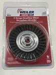 Weiler 36018 Extra Coarse 4" Stringer Bead Knot Wheel Brush For Angle Grinder. Fixed Price $17.88.