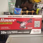 Bauer 20v Slide Switch Angle Grinder 4.5 - Tool Only Incl 5x Wheel. Fixed Price $50.00.