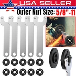 5/8"-11 Flange Lock Nut / Angle Wrench Replaces Spanner For Makita Grinder Lot. Fixed Price $9.65.