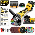 Ouba Cordless Angle Grinder 20v Brushless 4-1/2" 9500rpm W/stand 56pc For Dewalt. Fixed Price $64.79.