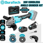 Duratech 20v Cordless Brushless Angle Grinder Tool Kit 4-1/2" Disc 4.0ah Battery. Fixed Price $119.99.
