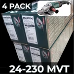 4 Pack - Metabo 606467420 W 24-230 Mvt 9" Corded Angle Grinders New. Fixed Price $1399.00.