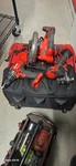 Bauer 20v Brushless Battery Tool Combo Kit, 6tools, Red/black. Fixed Price $145.00.