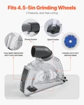Vevor Cutting Dust Shroud For Angle Grinders, Universal 4-5 In Grinder Dus. Fixed Price $35.02.