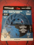 New Hercules (ha217-3) 4 " Single Row Segmented Cup Wheel 14 Segments Wet/dry. Fixed Price $11.99.