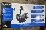 New - Delta 23-196 Variable Speed 6 Inch Grinder With Work Light. Fixed Price $120.00.
