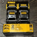 Dewalt Ratchet Tie-down Straps 1.5 In. X 16 Ft., 2-pk. - Dxbc33002. Fixed Price $60.00.
