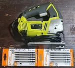 Ryobi Js481lgd Corded Variable Speed Orbital Jig Saw 4.8 Amp With Blades. Fixed Price $49.99.