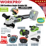 Workpro 20v Cordless Angle Grinder Kit 20pack/10pack Cutting Off Grinding Wheels. Fixed Price $80.99.