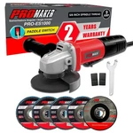 Grinder 4-1/2 In 9 Amp 12000 Rpm Paddle Switch Promaker Angle Adjustable Tool. Fixed Price $59.99.