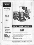Craftsman 397.19591 1/2hp Bench Grinder Instruction Manual. Fixed Price $22.24.