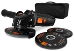 Wen 94475 7.5-amp 4-1/2-inch Angle Grinder With Reversible Handle, Three Grindin. Fixed Price $112.99.