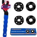 Hobererok Angle Grinder Wrench,universal Adjustable & Nut Kit (5pcs) .... Fixed Price $20.84.