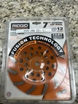 Ridgid Taw7012l1 7" Turbo Diamond Cup 12 Segemnt Grinding Wheel. Fixed Price $54.99.