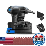 Hammerhead 1.4-amp Detail Sander W/ 12pcs Sandpaper, Dust Collection. Fixed Price $45.56.