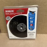 Diablo 4-1/2 In. X 5/8 50-grit Grinder/sander Conversion Kit Dcp045vgps01g. Fixed Price $9.99.