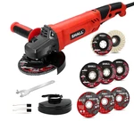 Shall 4-1/2" Angle Grinder 7.5amp Variable Speed W/ Guards & Discs. Fixed Price $52.99.