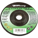 Forney Type 27 4 In. 1x /4 X 5/8 Masonry Grinding Cut-off Wheel. Fixed Price $11.02.