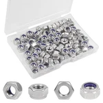 100pcs M6 Locknuts M6x1.0mm Nylon Insert Hex Lock Nuts 304 Stainless Steel Me.... Fixed Price $13.11.