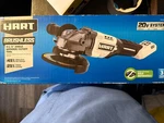 Hart 20-volt Brushless 4-1/2-inch Angle Grinder/cutoff Tool (hpag25) W/warranty. Fixed Price $64.97.
