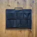 King Jim Remote Work Stand Tool Desk Storage Ksp001d Black Carry Pockets Folded. Fixed Price $58.00.
