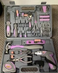 Hyperpower 44pcs 4v Cordless Screwdriver Tool Kit Set Purple Color Tools Lady. Fixed Price $55.00.