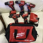 Milwaukee Drill Lot M18 M12 Fuel Impact Hammer. Fixed Price $500.00.