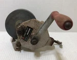 Rare Vintage Powr Kraft Wgv-5250a Hand Turn Grinder Wheel Tool - Montgomery Ward. Fixed Price $89.99.