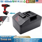 For Snap On 18v 4 Ah Ctb8185 Ctb8187 Battery Ctb7185 Ct7850 Ct8850 Ct8810 Ct9075. Fixed Price $60.90.