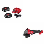 Milwaukee 48-59-1862s + 2880-20 M18 Battery/charger Kit W/ Grinder. Fixed Price $324.72.