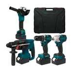 Selfie Cat 4 Set Cordless Power Tools Combo Kit, Hammer/angle Grinder/impact .... Fixed Price $271.15.