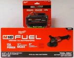 New Milwaukee M18 Fuel 2981-20 4&1/2-6" Switch Grinder, 1) 8.0 Ah Forge Battery. Fixed Price $362.97.