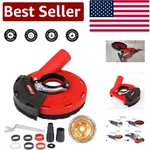 Red Surface Grinding Dust Shroud For 115mm/125mm Angle Grinders + Wheel. Fixed Price $65.99.