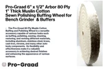 Pro-graad Buffing Wheels For Bench Grinder Or Buffer - 6 Inch Extra Thick Buffi. Fixed Price $15.07.