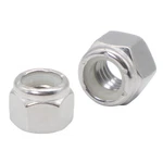 Kuprowin 7/16"-14 Lock Nuts,304 Stainless Nylon (20pcs), Silver. Fixed Price $12.26.