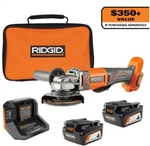 18v 4-1/2 In. Angle Grinder, (2) 4.0 Ah Battery, Charger, Ac93044sbn-r860451b. Fixed Price $199.00.